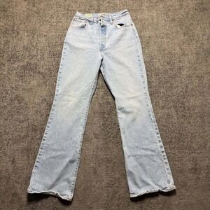 Levi's Ribcage Bootcut Jeans Women 27 Light Wash High Rise Blue Denim